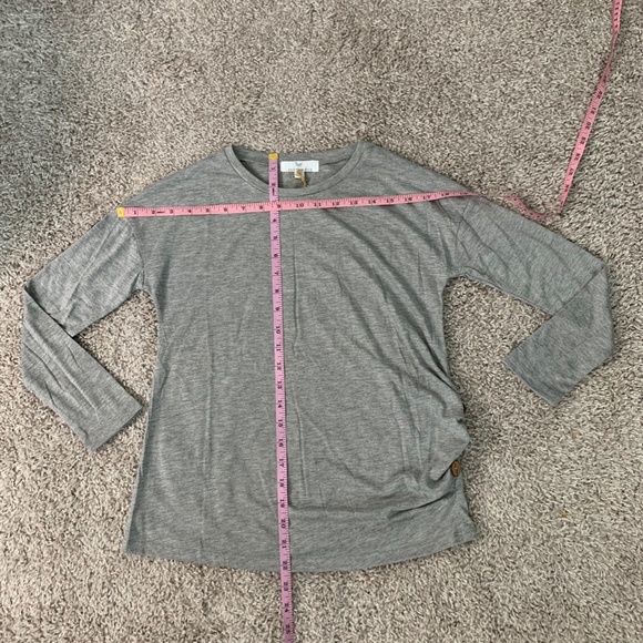 Peyton Bre Ruched with  Side Buttons Top Sizes 12 - Picture 7 of 7